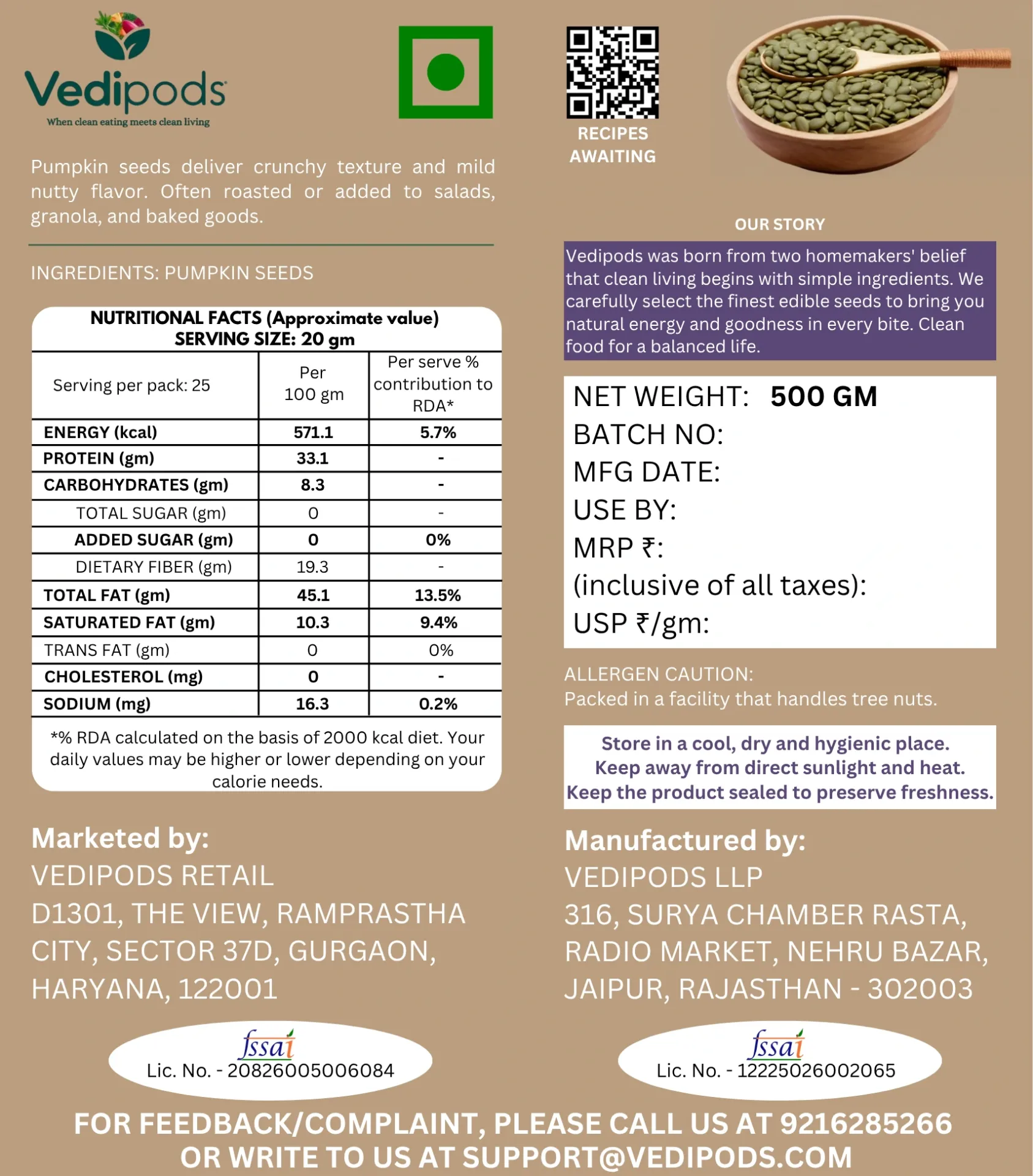 Actual Size Pumpkin Seeds 500 gm (1).webp